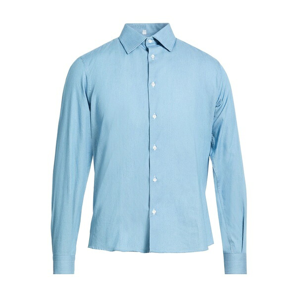 【送料無料】 ニール・キャター メンズ シャツ トップス Denim shirts Azure|asty