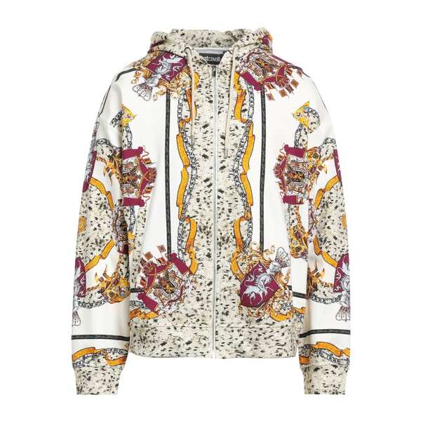 【送料無料】 ロベルトカヴァリ メンズ パーカー・スウェットシャツ アウター Sweatshirts White|asty