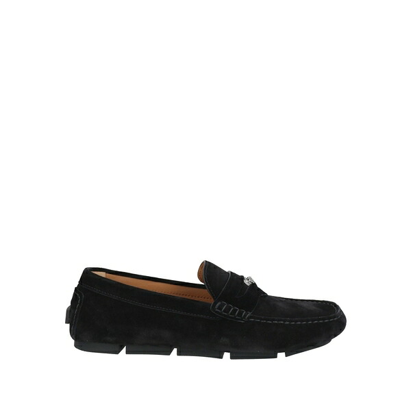 【貨物輸送無料】 ヴェルサーチ メンズ スリッポン・ローファー シューズ Loafers Black