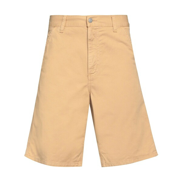 【送料無料】 カーハート メンズ カジュアルパンツ ボトムス Shorts & Bermuda Shorts Beige｜asty