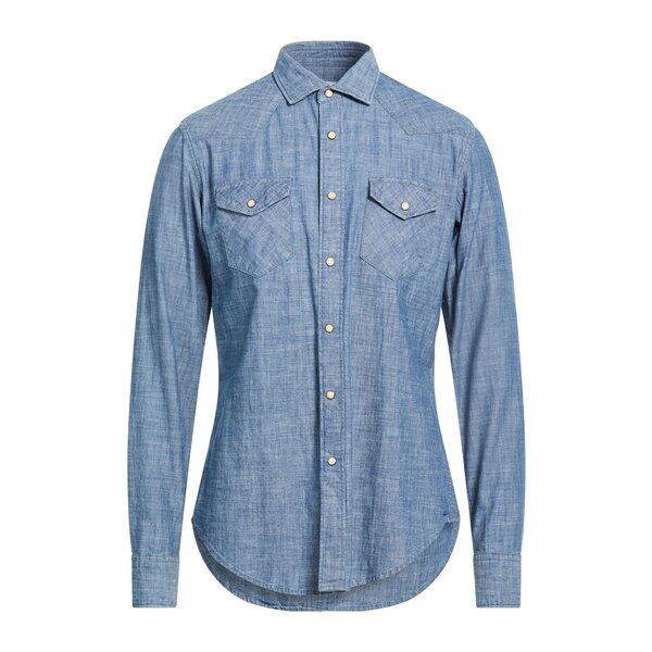 【貨物輸送無料】 イレブンティ メンズ プルオーバー トップス Denim shirts Blue