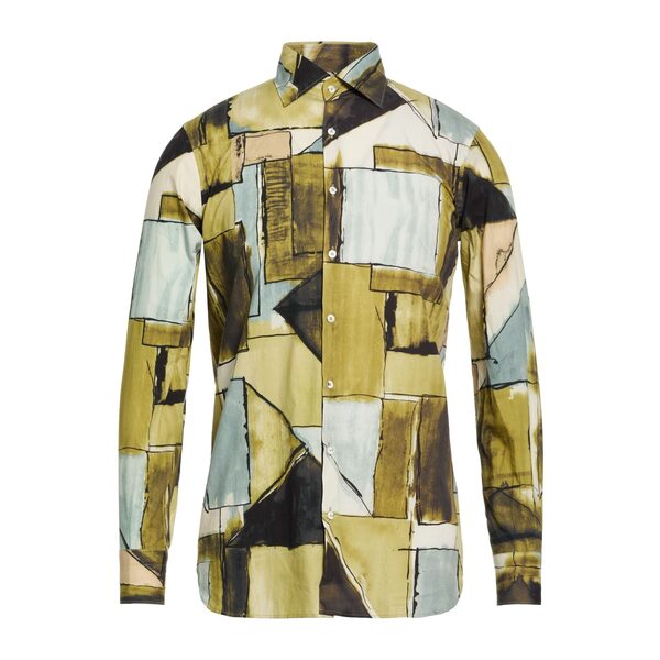 【送料無料】 ガブリエレ パジーニ メンズ シャツ トップス Shirts Green｜asty