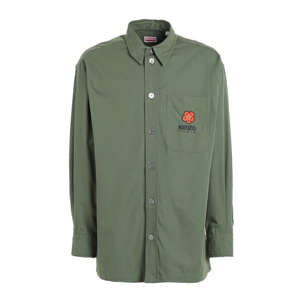 【送料無料】 ケンゾー メンズ シャツ トップス Shirts Green｜asty