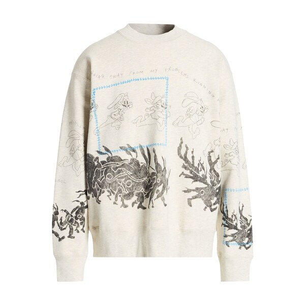 【貨物輸送無料】 ドムレベル メンズ パーカー・スウェットシャツ アウター Sweatshirts Grey トップス-パーカー-メンズファッション