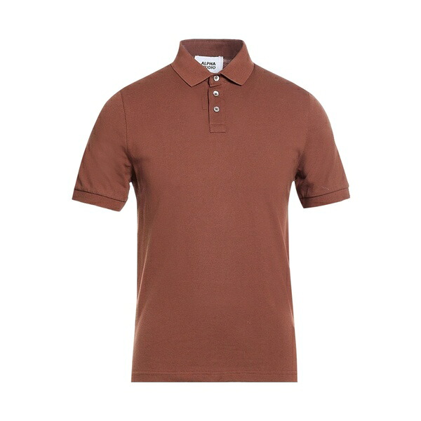 【貨物輸送無料】 アルファス テューディオ メンズ プルオーバー トップス Polo shirts Brown