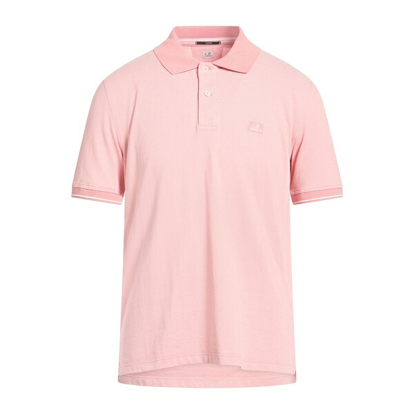 【送料無料】 シーピーカンパニー メンズ Tシャツ トップス Polo shirts Pink｜asty