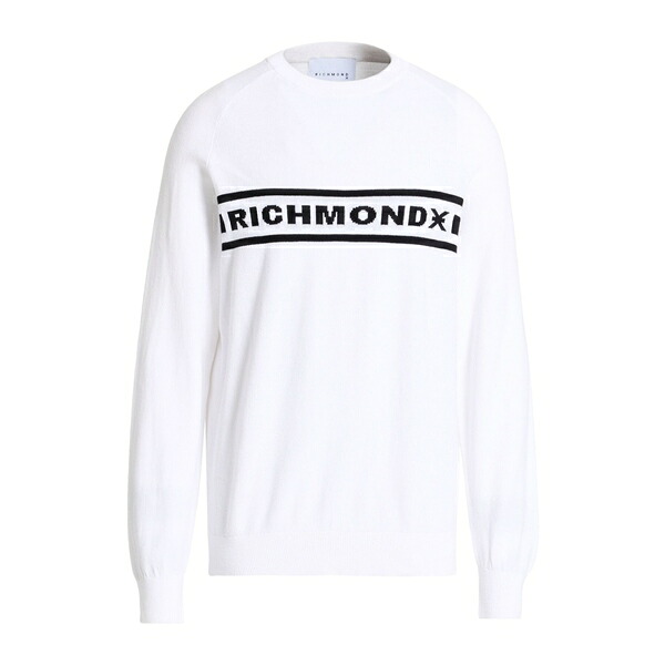 【送料無料】 ジョン リッチモンド メンズ ニット&セーター アウター Sweaters White｜asty