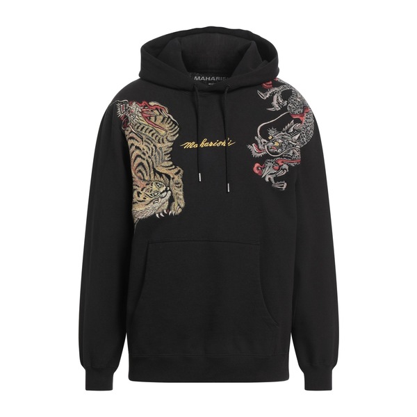 【貨物輸送無料】 マハリシ メンズ パーカー・スウェットシャツ アウター Sweatshirts Black