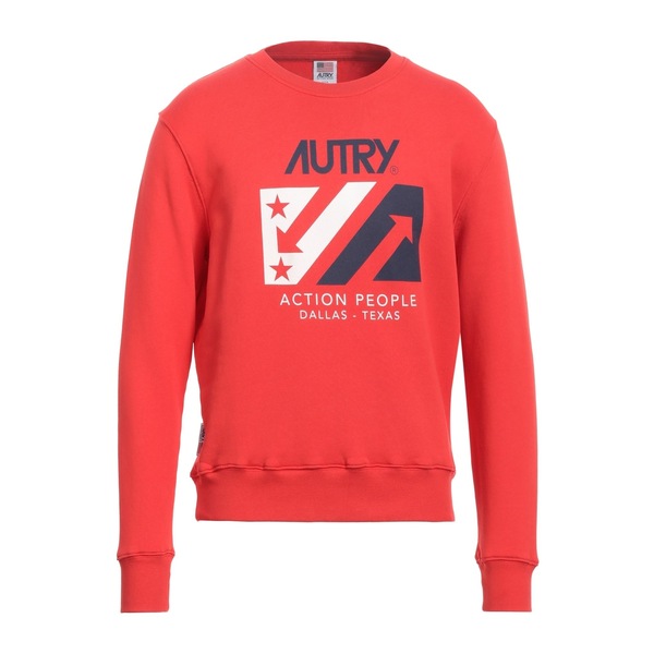 【貨物輸送無料】 オートリー メンズ パーカー・スウェットシャツ アウター Sweatshirts Red