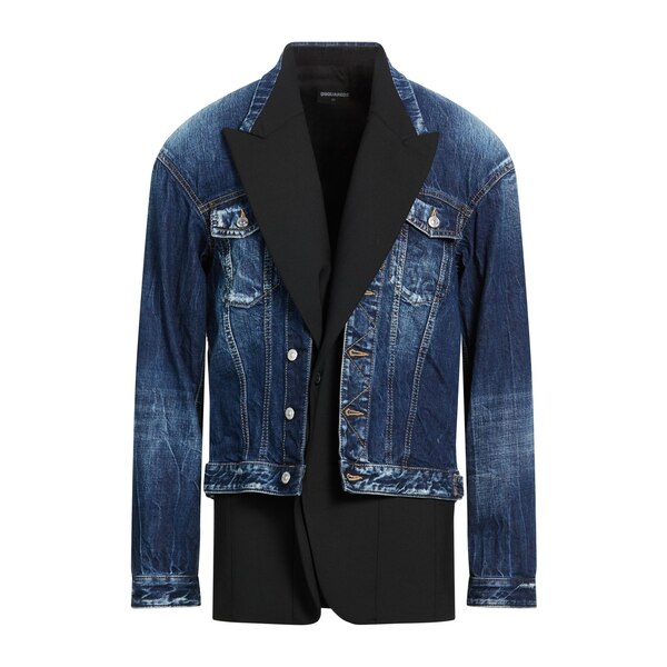 【貨物輸送無料】 ディースクエアード メンズ 上衣＆上衣 アウター Denim outerwear Blue