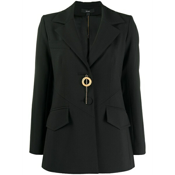 エラリー レディース 上衣＆上衣 アウター Brooche detail blazer Black