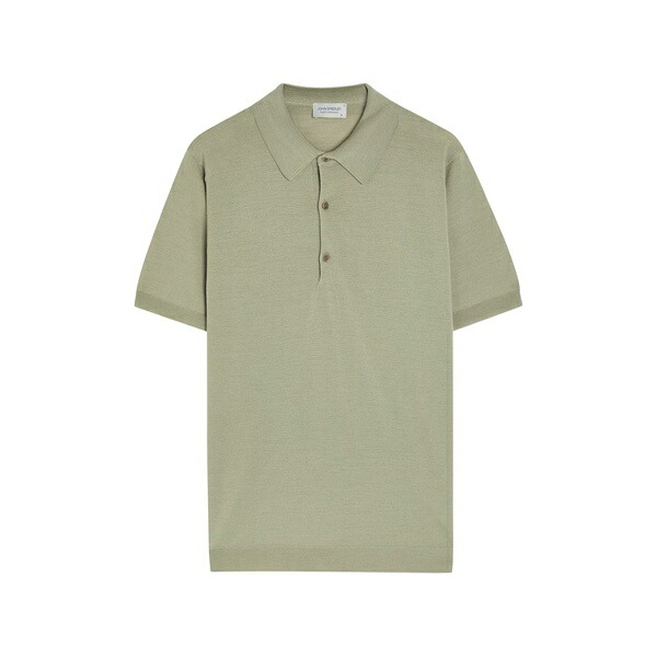 ジョンスメドレー メンズ ポロシャツ トップス Macloud polo shirt Green|asty