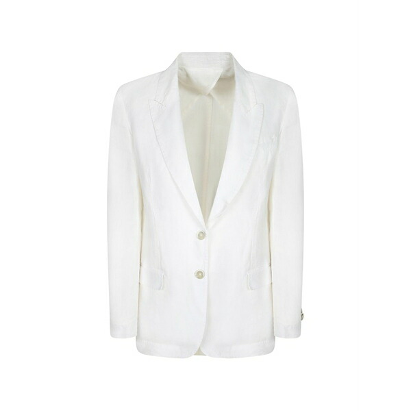 １２０％リノ レディース 上衣＆上衣 アウター Single-breasted blazer White