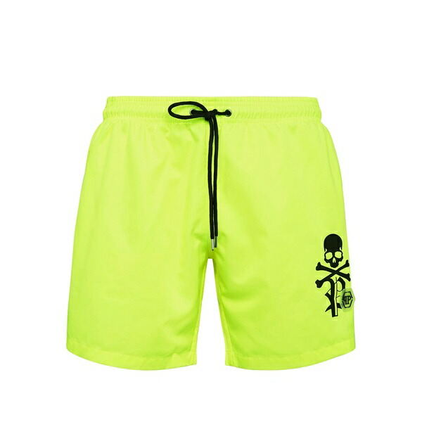 フィリップ飾り気の無い メンズ 心地よいズボン下 ボトムス Logo-print swim shorts Yellow
