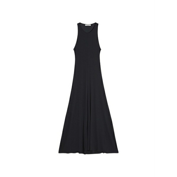 住み家 稲荷 レディース 衣裳 トップス Ribbed cut-out dress Black