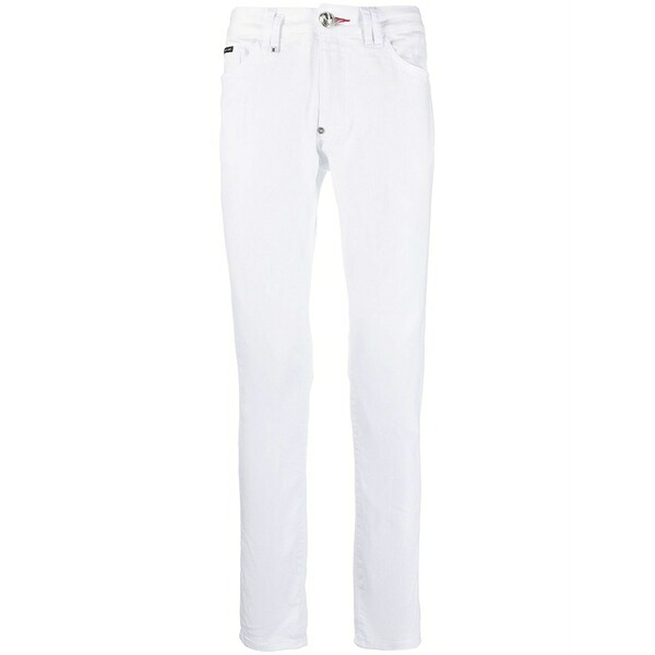 フィリップ飾り気の無い メンズ ジーンズズボン下 ボトムス Slim-leg jeans White