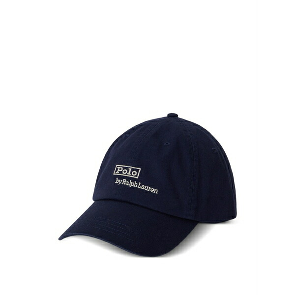 ラルフローレン メンズ 鳥打ち帽 付属物 Logo-embroidered cotton cap Blue