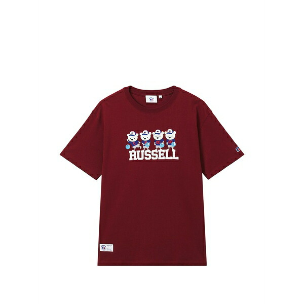 黒茶 メンズ ティーシャツ トップス Graphic-print short-sleeve t-shirt Red