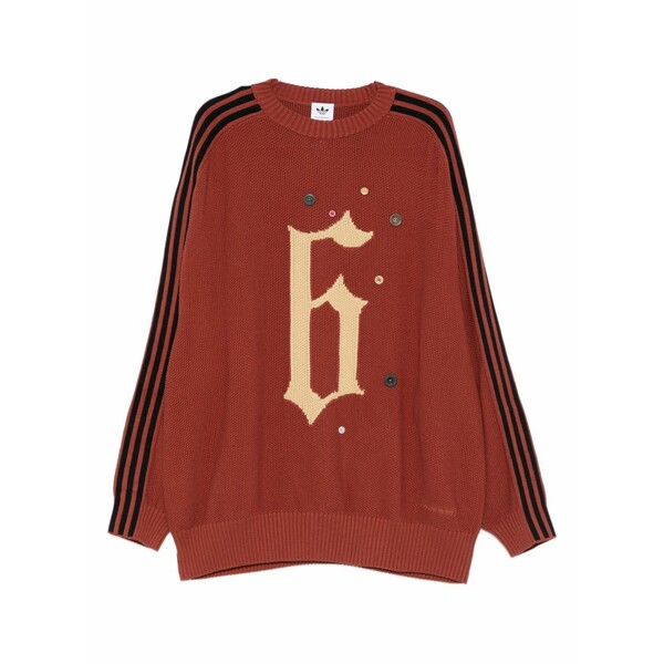 アディダス メンズ 編み物\u0026プルオーバー アウター X song for the mute adi006 button-embellished jumper Red