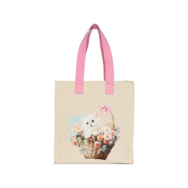 エムエスジイエム レディース トートバッグ 御徒面子 Floral-print tote bag Neutrals