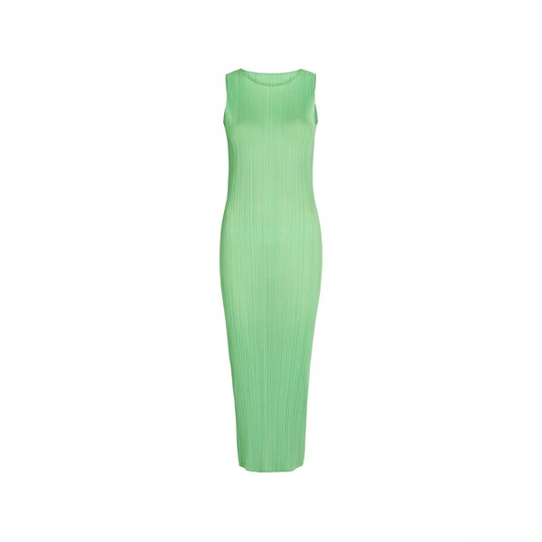 イッセイミヤケ レディース 衣装 トップス Pleats please sleeveless maxi dress Green
