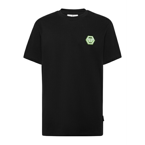 フィリップ飾り気の無い メンズ プルオーバー トップス Iconic plein t-shirt Black