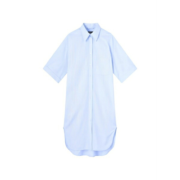 アーペーセー レディース 衣裳 トップス Chiara striped shirt dress Blue