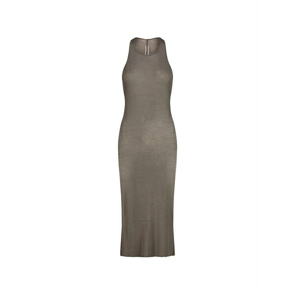 リックオウエンス レディース 衣裳 トップス Raw-cut maxi dress Grey
