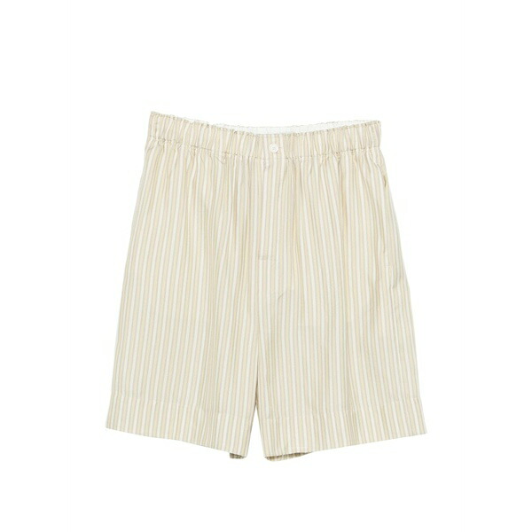 カルヴェン レディース カジュアルパンツ ボトムス Striped-pattern shorts Neutrals｜asty