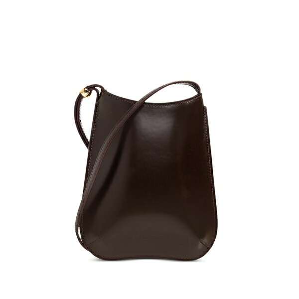ジャクエムス レディース ショルダーバッグ 御徒面子 Bisou leather shoulder bag Brown