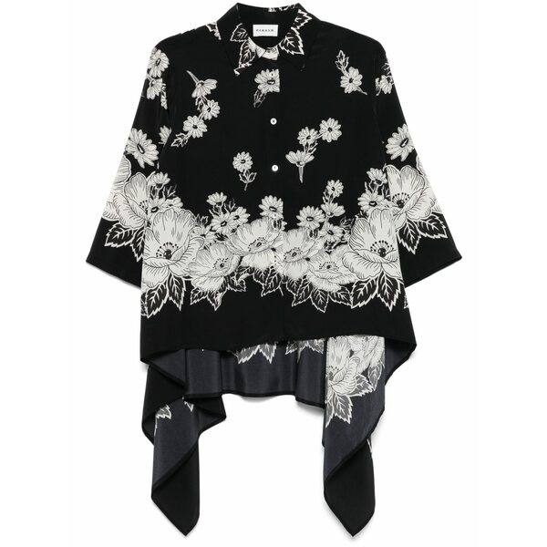 パロッシュ レディース シャツ トップス Steven shirt Black|asty