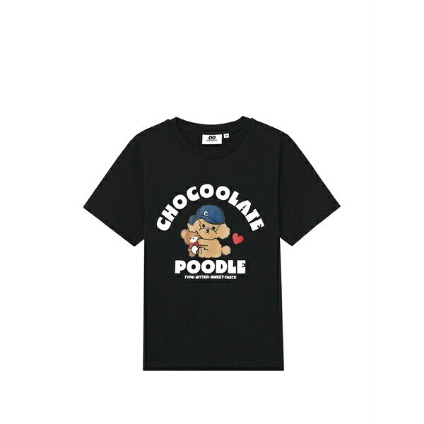 黒茶 レディース ティーシャツ トップス Logo-print t-shirt Black