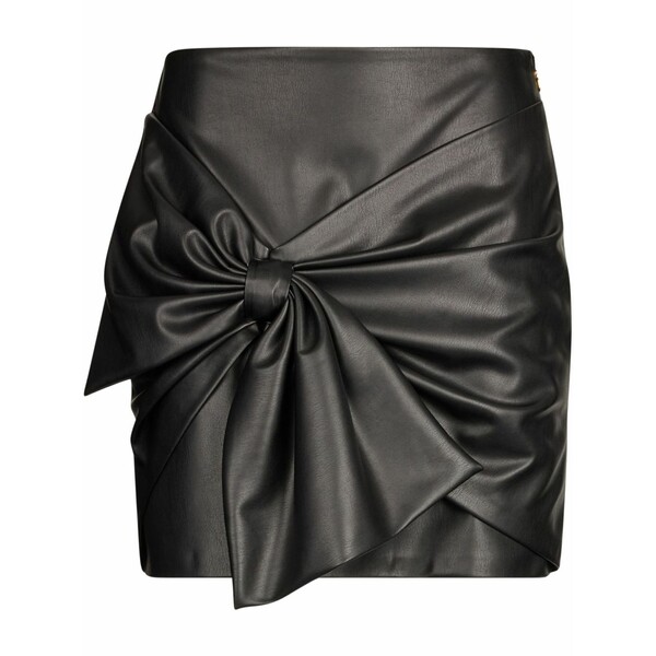 リュージョー レディース スコート ボトムス Bow-detailing mini skirt Black