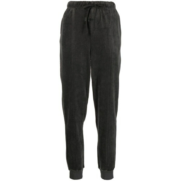 エフオージーエッセンシャルズ レディース 心地好いズボン下 ボトムス Drawstring velour trousers Grey