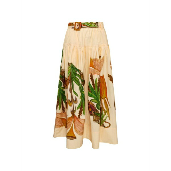 ウラ・ジョンソン レディース スコート ボトムス Filagree MIDI skirt Neutrals