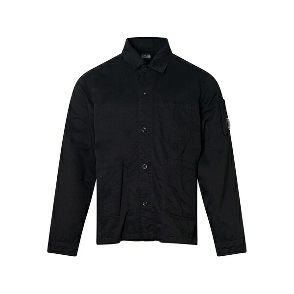 シーピーカンパニー メンズ 上衣＆上衣 アウター Buttons-fastening overshirt Black