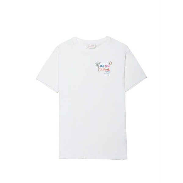 エムシーツーセイントバース レディース プルオーバー トップス Emilie graphic-print t-shirt White