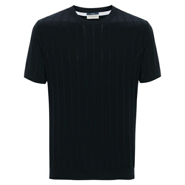 ポールアンドシャーク メンズ 編み物\u0026プルオーバー アウター Cotton t-shirt  Blue
