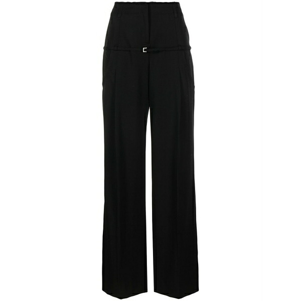 ジャクエムス レディース 心地よいズボン下 ボトムス Le pantalon criollo wool trousers Black