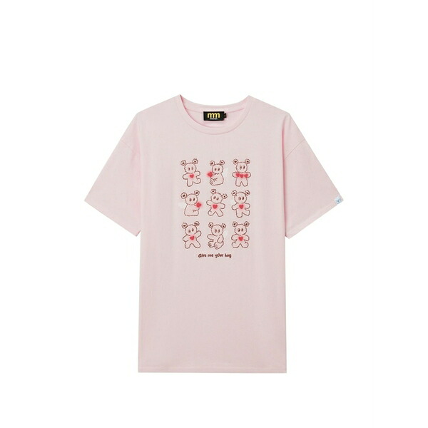 ミニ皮膚軟化剤 レディース プルオーバー トップス Graphic-print t-shirt Pink