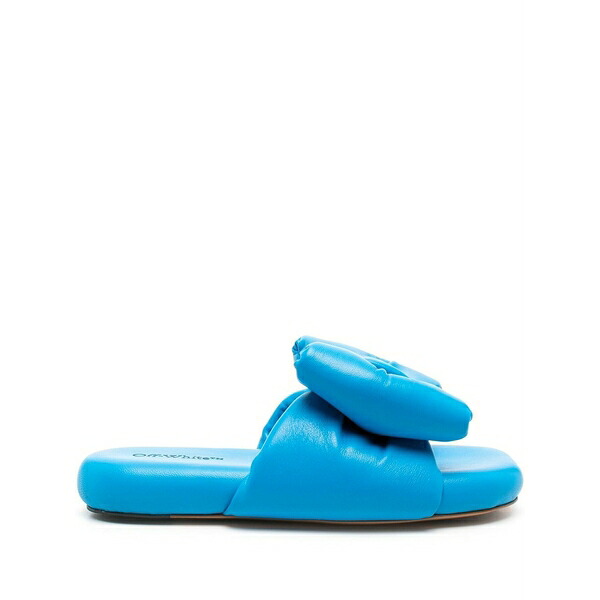 象牙色 レディース サンダル シューズ Bow-detail leather sandals Blue