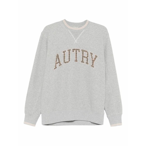 オートリー メンズ パーカー・スウェットシャツ アウター Logo crew neck sweatshirt Grey