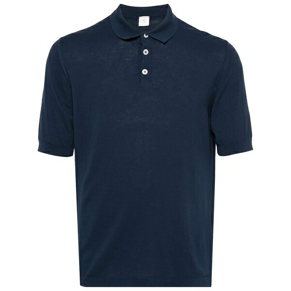 イレブンティ メンズ スポーツシャツ トップス Cotton polo shirt Blue