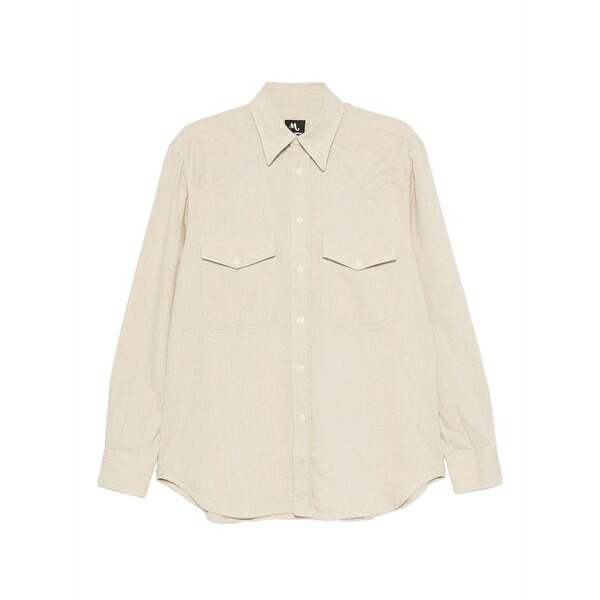 ドッピアアー メンズ プルオーバー トップス Double-pocket shirt Neutrals