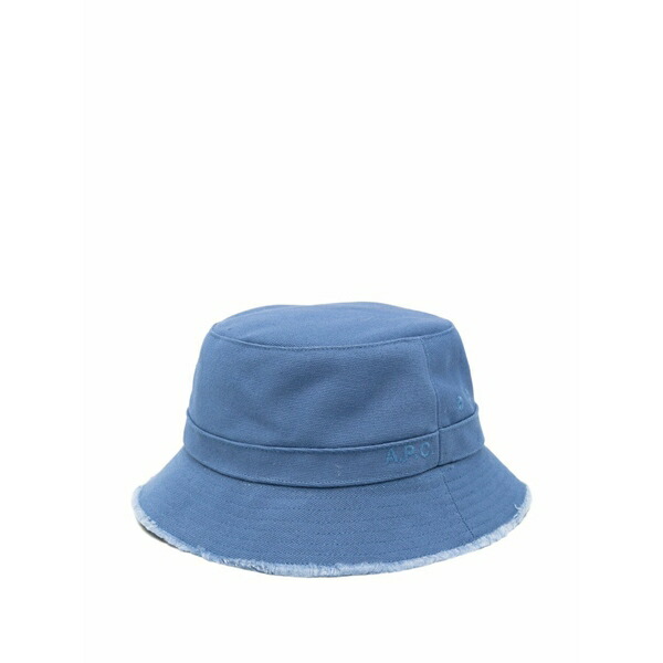 アーペーセー レディース 鳥打ち帽 付属物 Fringed bucket hat Blue