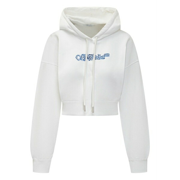 オフホワイト レディース パーカー・スウェットシャツ アウター Arrow print hoodie White｜asty