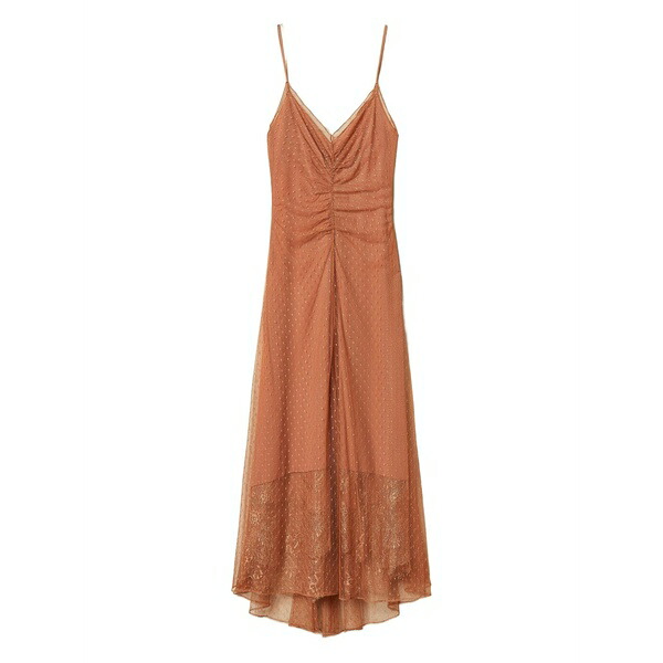 ツイン仕掛ける レディース 衣装 トップス Maxi point d\u0027esprit dress Brown
