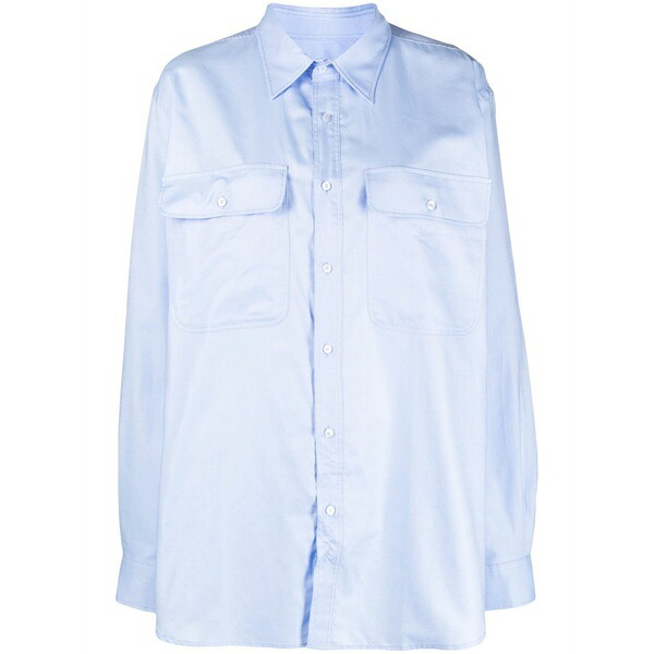 お手伝いさん はたご屋 トム男の子 レディース プルオーバー トップス Julie cotton shirt Blue