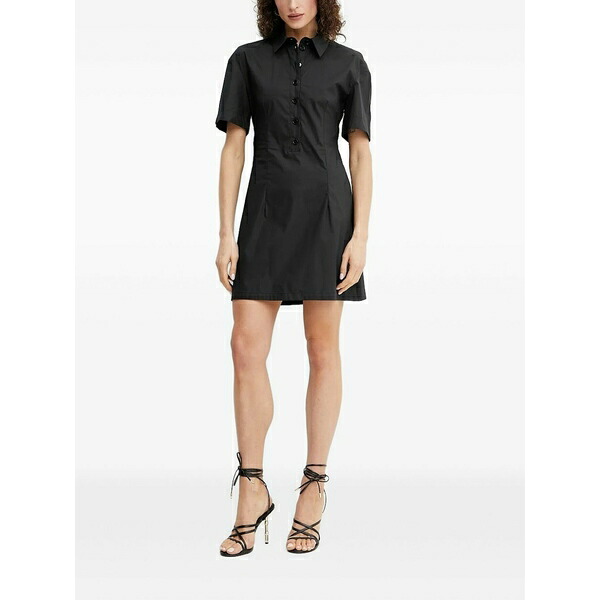 パトリツィア ペペ レディース 衣裳 トップス Open-back button-front dress Black