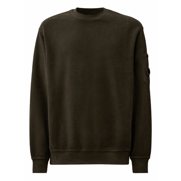 シーピーカンパニー メンズ パーカー・スウェットシャツ アウター Lens-pocket sweatshirt Green